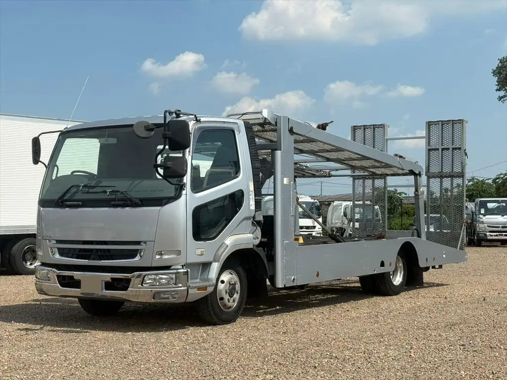 三菱 ファイター  車両重機運搬 PA-FK71F H19
